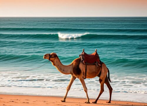 Camel Ride by the Sea
